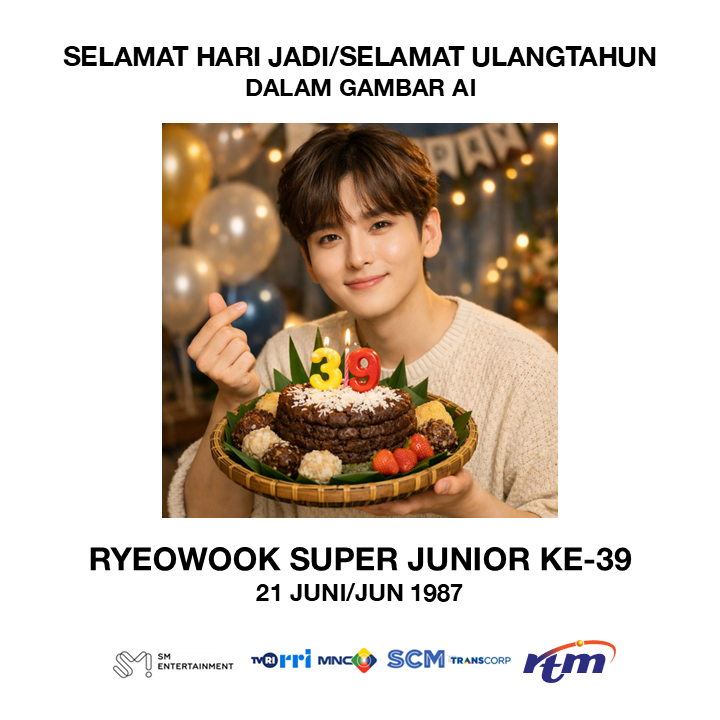 MAmirG_2001's tweet photo. Selamat Hari Ulangtahun/Selamat Hari Jadi Ryeowook ke-39 #smtown #superjunior #ryeowook #슈퍼주니어 #려욱 #rri #tvri #mnc #scm #transcorp #sctv #rcti #mnctv #transtv #trans7 #rtm #rtmmalaysia #radiotelevisyenmalaysia #ai #aiphoto #gambarai #ai사진 https://t.co/q44hjaap9a