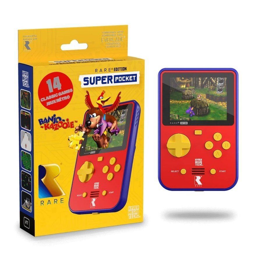 NinWire's tweet photo. Releases next week! HyperMegaTech! Rare Super Pocket up at Amazon! Banjo Kazooie included! (#ad) $69.99. 

https://t.co/0DlMeiSNwe https://t.co/0Yk5pxCCVv