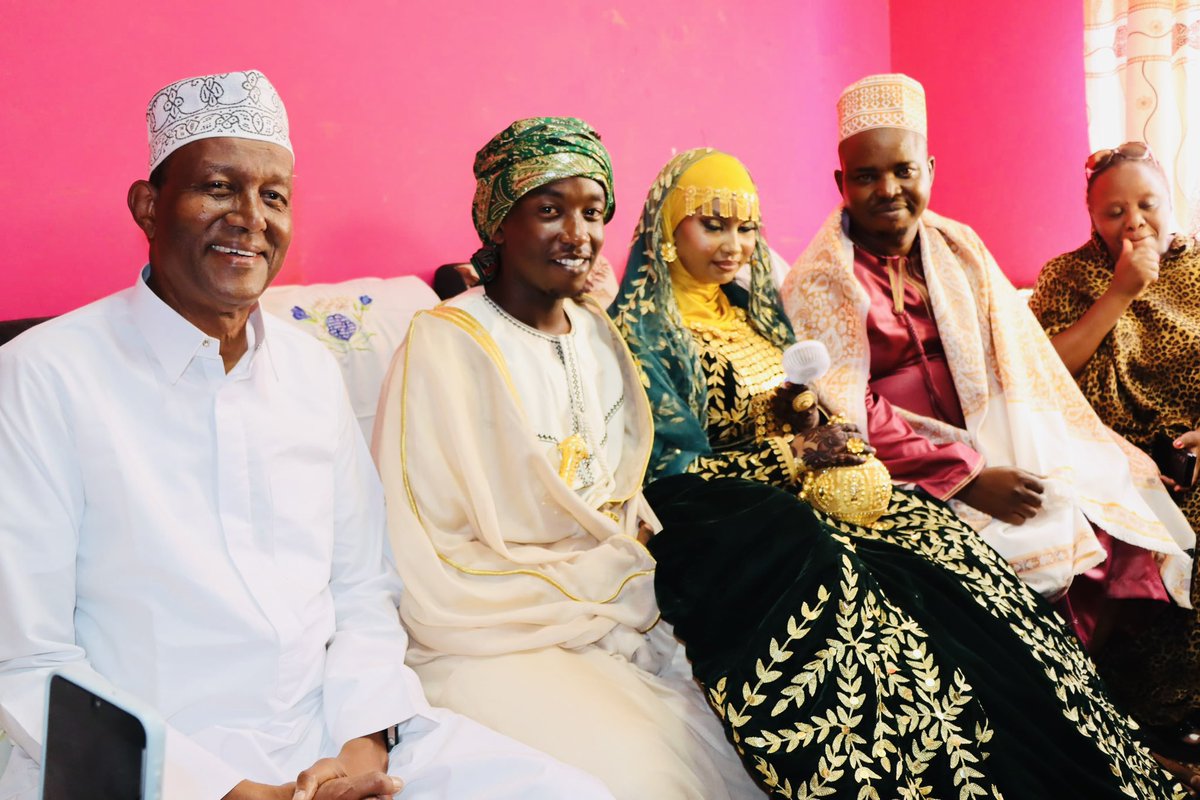 MPyusufhassan's tweet photo. It was a truly joyous and blessed day in Majengo, Pumwani, as the community came together to celebrate the marriage of Abdul Halim Adan and Ummul Qulthum Said. The Nikah ceremony was held at the Riyadha Mosque, followed by joyful celebrations at the Pumwani Social Hall. 

My warm congratulations to the young couple. I wish Abdul and Ummul Qulthum a lifetime of love, peace, and enduring happiness together.