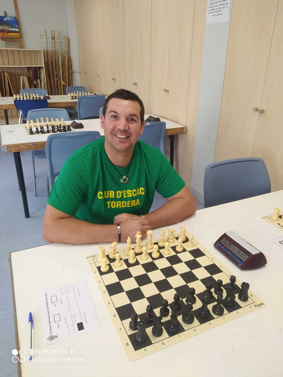 EscacsTordera's tweet photo. Marc Oller suma un altre torneig al jugar avui el III Obert Internacional d'Escacs Actiu del Poble Sec. Amb 2 de 9 punts totals. #Tordera https://t.co/gl1Aejirnt