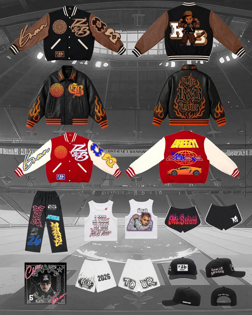 ClockNBreezyTV's tweet photo. Chris Brown’s Offical R&amp;B Tour Merch🔥

RP🔁 @YouAreRNWND https://t.co/Md76GWgsfp