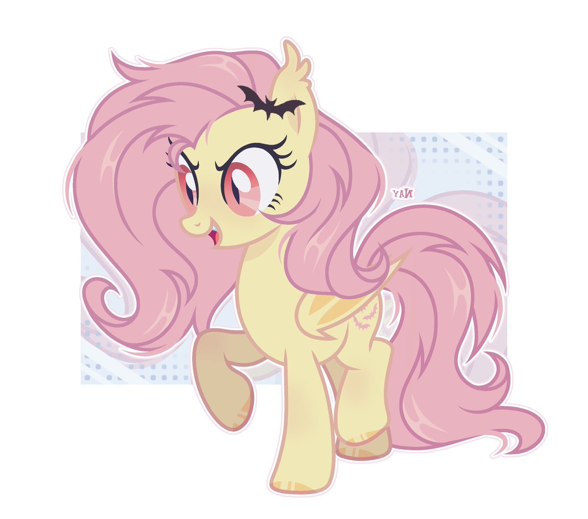 nay_kater's tweet photo. Applejack and Flutterbat 🍎🍏 https://t.co/1bWBouPdux