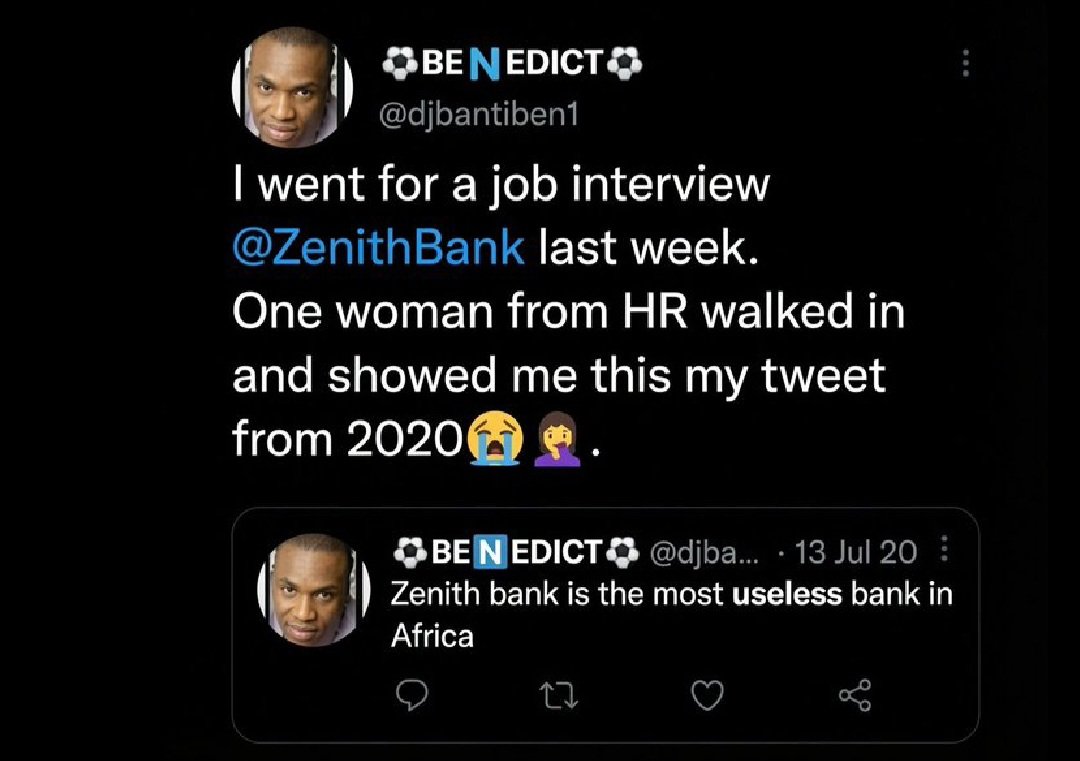 lugbe37's tweet photo. Be careful what you post online . It might bite you in the ass https://t.co/dqYwhBII41