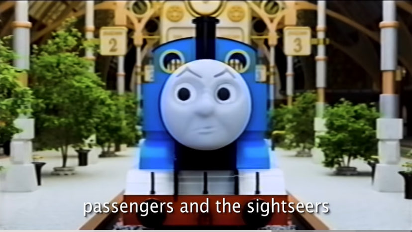 Creeplu1's tweet photo. Wasn’t a big fan of the writing, but the Thomas model used in this rap battle was extremely charming. Was a big fan of the animation on this. https://t.co/8fNqPWwN7W