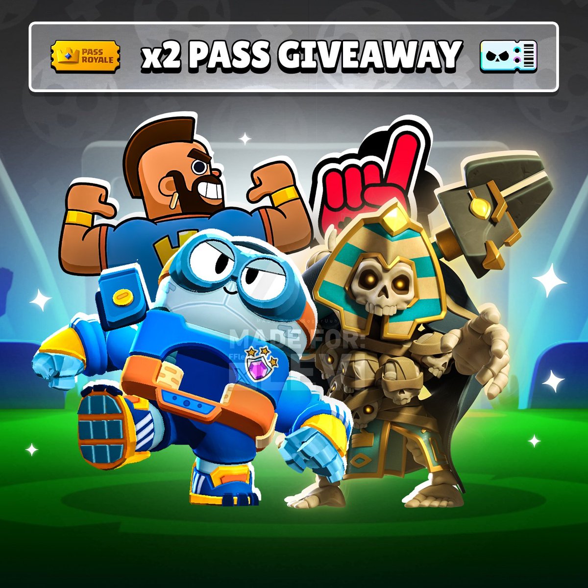 FFlevi_'s tweet photo. 🎁 ×2 Pass Giveaway 🎁

To Enter :

• Retweet ♻️ 
• Follow @FFlevi_ 
• Follow @M1CHA3L_YT 
• Comment Which Pass You Want 💬 

Good Luck , Choosing In 48 Hours ⏰️  #BrawlStars #ClashRoyale https://t.co/r2EpCLQlq3