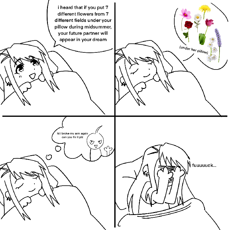 fullmetalyuri's tweet photo. stupid little doodle i did based on an old finnish belief anyway happy midsummer https://t.co/HFM02Axh1k