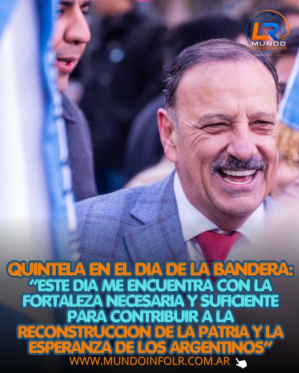 locutor_franco's tweet photo. Un mensaje con visión nacional de @QuintelaRicardo en el día de la bandera 🇦🇷 https://t.co/RT6aSfKtdw