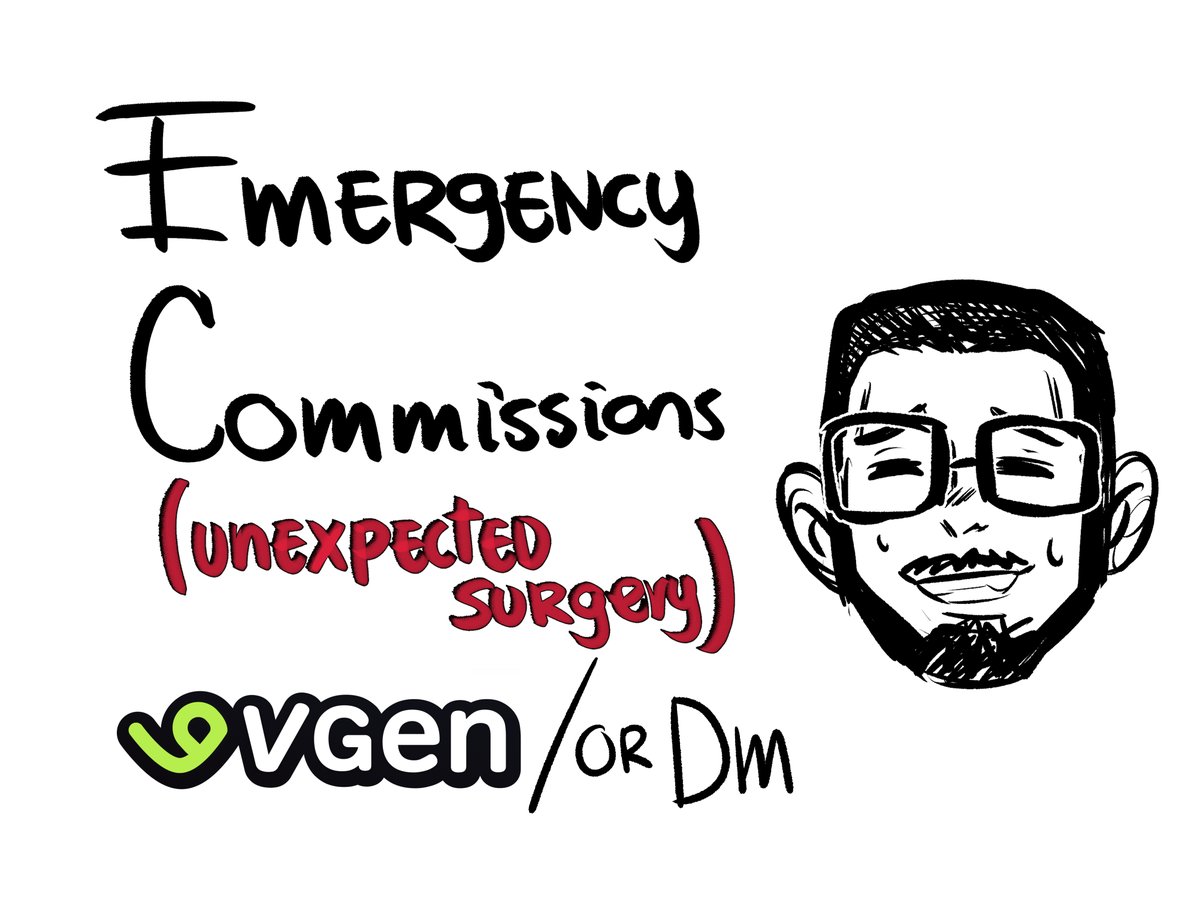 sweetkingart's tweet photo. ⚠️ EMERGENCY C0MMS  unexpected surgery⚠️ Hello! I'm gonna need to get surgery in a couple of days, and the hospital bill is really high. 🥲 Any shares are appreciated. 
 https://t.co/OzyyCA33IG
https://t.co/MfCvkGThpf
#commissionsopen #artcommissions https://t.co/CfHA7jOlLi