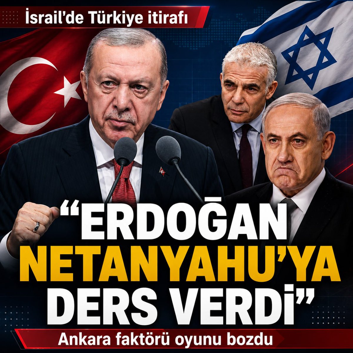 ahaber's tweet photo. "Erdoğan Netanyahu'ya Ders Verdi"

İsrail'de Türkiye itirafı 
- "Erdoğan'ın Washington'daki etkisini hesaba katmadı"
 - Ankara faktörü oyunu bozdu
https://t.co/JU5kiHAjnq https://t.co/u8YHdktOJx