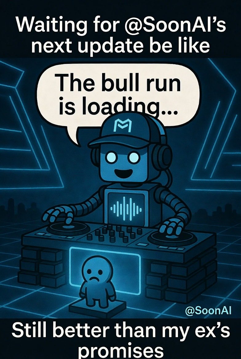 GloriaIce9's tweet photo. My entry
Big prizes, bragging rights, and a shot at becoming a $Soon legend.
the moon is coming… Soon™
#BASEMEMe #Memecoin https://t.co/zschYlDRAe