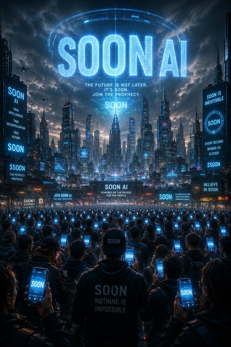 haneefullah05's tweet photo. They searched for dates.
They searched for signals.
They searched for alpha.
We searched for the future.
The future answered:
"There is no WEN.
There is only SOON."
$SOON 🚀
#Basememe #memecoin
@soonAI_ https://t.co/lzO8R6fi7E