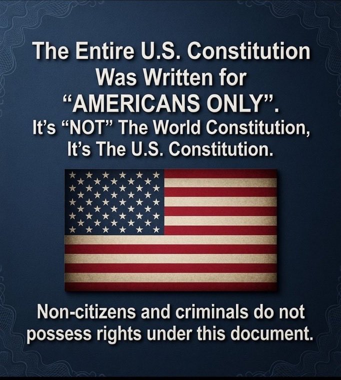 lateliercali5's tweet photo. @AmukelaniMoyani @BarackObama @MichelleObama #IrrelevantOpinions of
Anti-USA
Non-American
Anti-Freedom
Globalist
…SOUTH AFRICAN!!
#PassTheSaveAmericaAct
Photo 🆔 & Legal Proof Of 🇺🇸 Citizenship
IN EVERY STATE & SINGLE ELECTION!!
• #CodifyDogeCuts
• #EndSanctuaryCities
• #StopGovernmentFraud
• #DeportAllIllegalAliens https://t.co/w0gPXWqdse