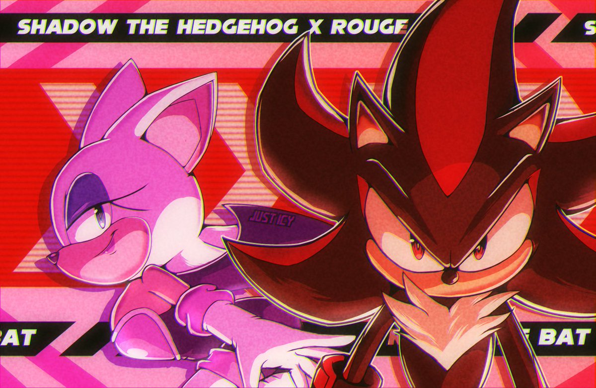 just_icyyy's tweet photo. Happy 25 to Shadow and Rouge! (And Sonic adventure 2!!) https://t.co/Hr46HMxxY4