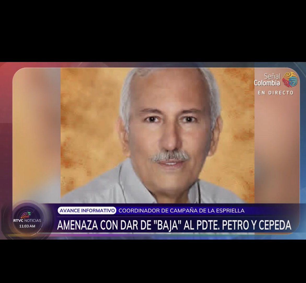 Contravia's tweet photo. #ATENCION Este es el coordinador de #DeLaEspriella en #Huila afirma que “hay que destripar 18 mil personas incluidos Petro y Cepeda”, también que hay que sacarles los ojos y ponerlos en una tumba según audios revelados por @RevistaRaya https://t.co/YJ2hcxUUF3