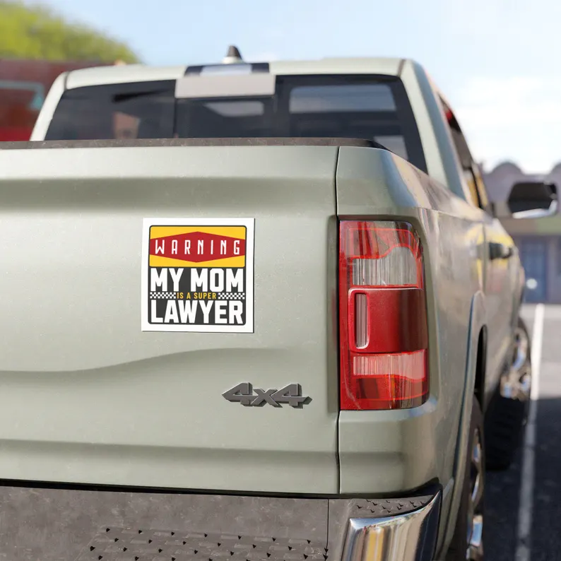 ServingPretty's tweet photo. Before anyone gets brave with the horn, just know their mom is a super lawyer. Choose your next move wisely. Warning Student Driver Car Magnet, My Mom Is A Super Lawyer Car Decal, Funny New Driver Sticker, Senior Class of 2027 Gift https://t.co/JnDf9A4BJD via @Etsy https://t.co/wAZCxrm3ye