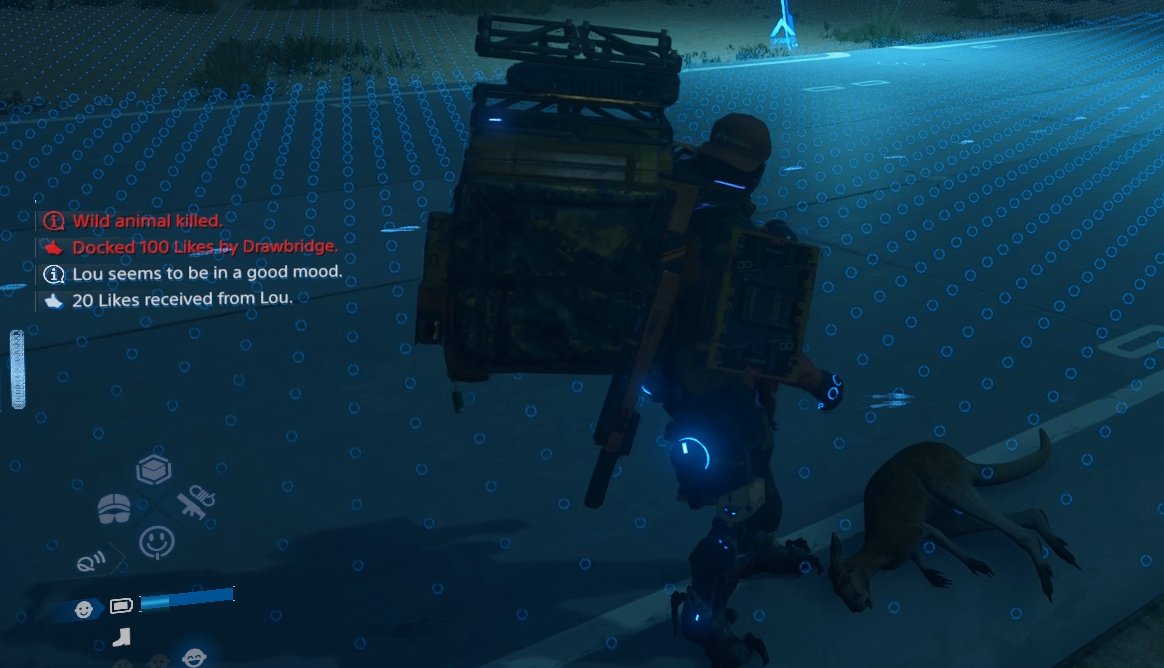 darkconsole's tweet photo. kangaroo just ran into the side of my truck and lou be like https://t.co/V2YnehgnVD