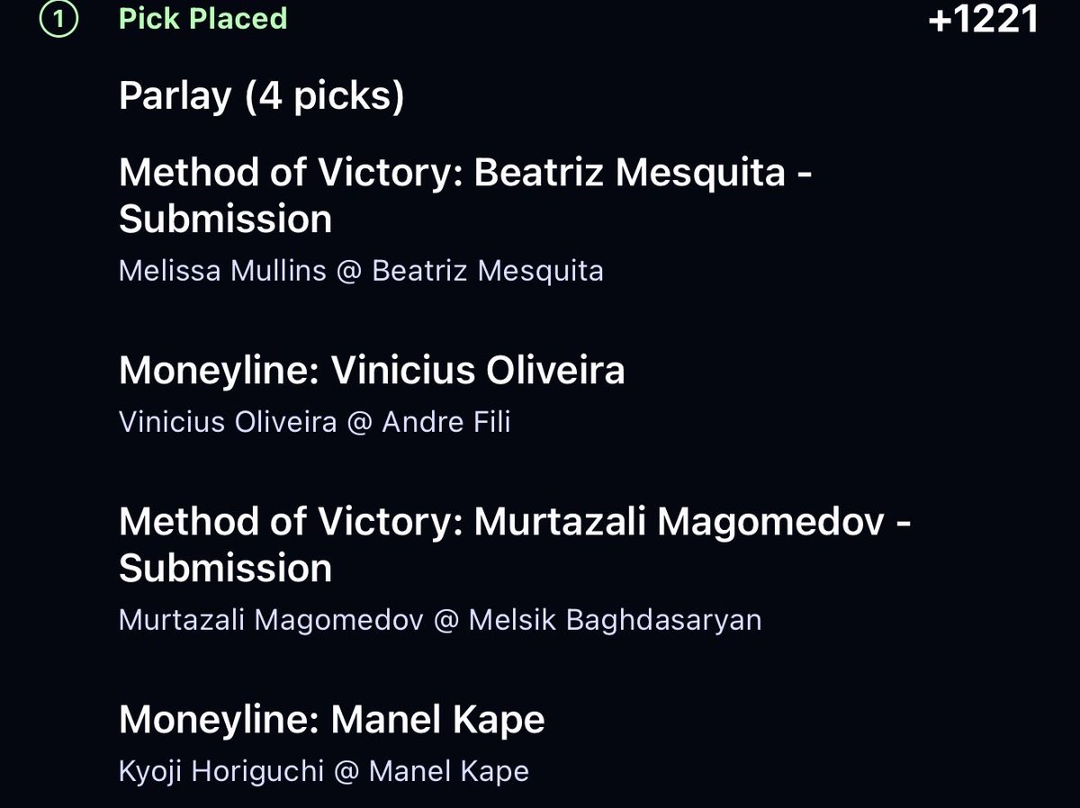 ChillyBets's tweet photo. UFC on Onyx 🥊

Get $200 when signing up 👇

https://t.co/VgHSlDtfRL https://t.co/UtpgzaDpVJ