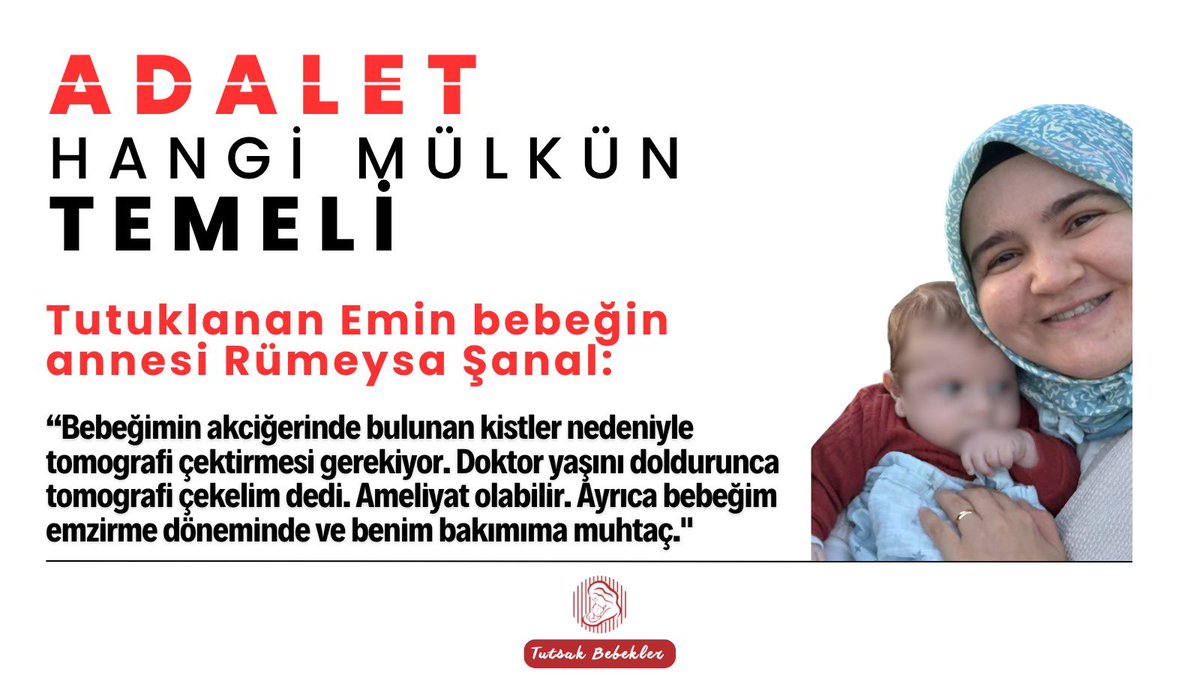 kybdlnhayatlar's tweet photo. 9 aylık hasta bir bebeği annesinden ayırmak...

Ne adalet ile ne de insanlık ile bunu izah edemezsiniz.

EminBebek HastaVeAnnesiz https://t.co/iPW07MNYCp