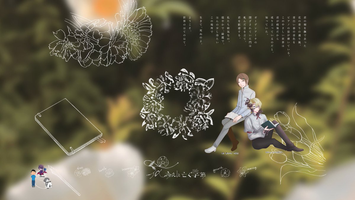 juwa_krag's tweet photo. 【　花冷えに亡く季節　】 
シナリオ作者：春眠 様  

■PC / PL■ ※敬称略 
HO1記：華月 燕 / 真崎
HO2花：キルシェ・シュバルゼッテ / KiMeRa

❀ end2 ❀ 
#空揚卓 #まさひめ花冷え
素敵なお話をありがとうございます…！！
回させてくださり、感謝🫶✨ https://t.co/CfG9gKn58Y