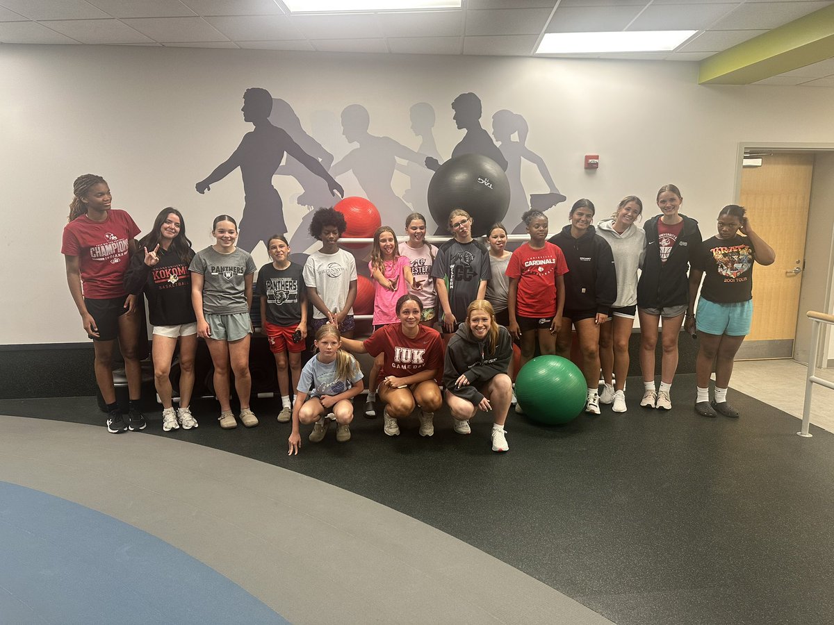 IUKWBB's tweet photo. What an awesome week at camp! 🏀❤️

Thank you to all of our campers for bringing the energy, effort, and excitement every day. We loved watching you grow, compete, and have fun.

The future is bright. See you next time! 🐾✨

#IUKWBB #FutureCougars #CampSeason https://t.co/5kVpn3iS7l