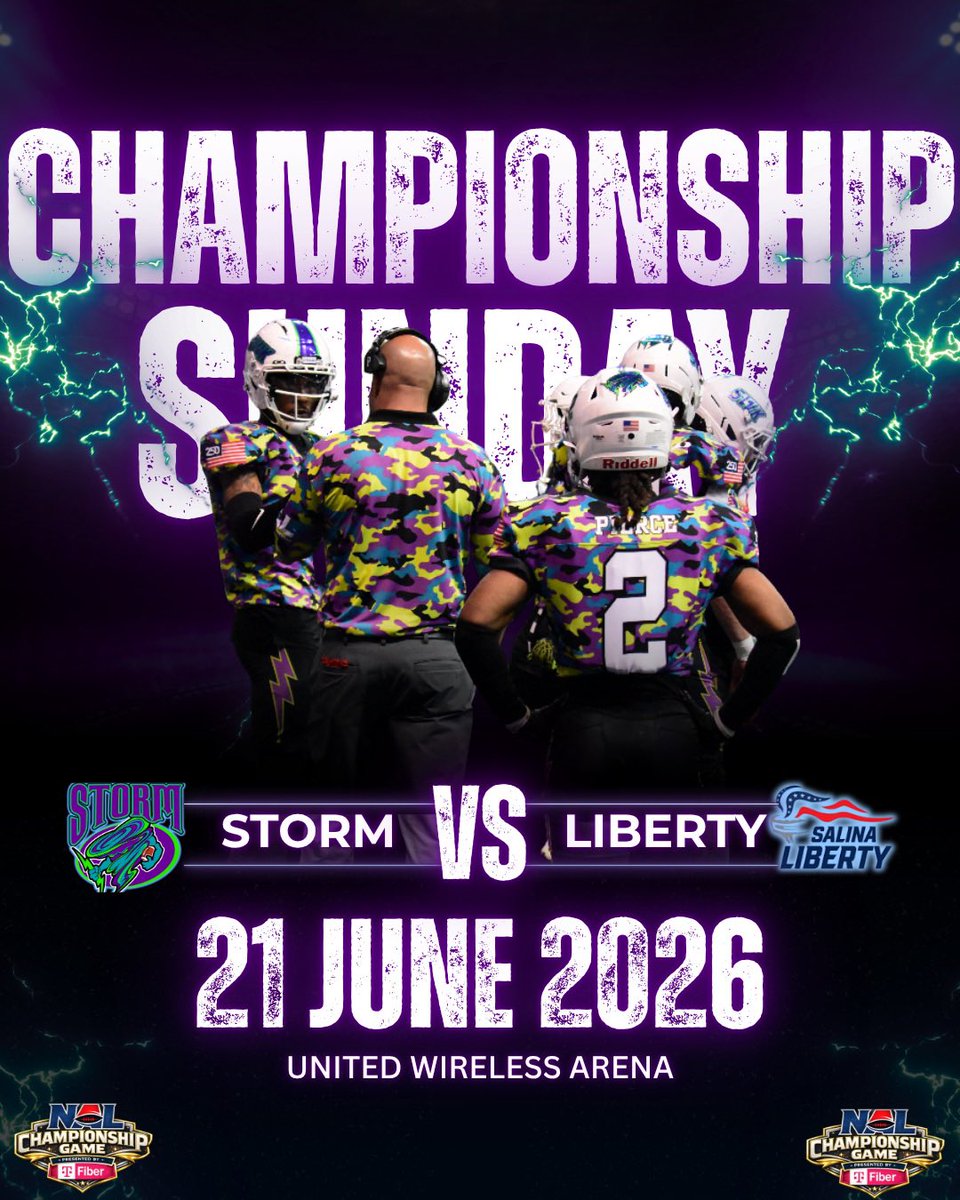 SWKStormFB's tweet photo. Storm fans are proving it—tickets are flying!

Sunday. 3 PM. NAL Championship.

Don’t get left watching from home. Pack United Wireless Arena and help bring a championship to Dodge City! https://t.co/VGOycGVOoc