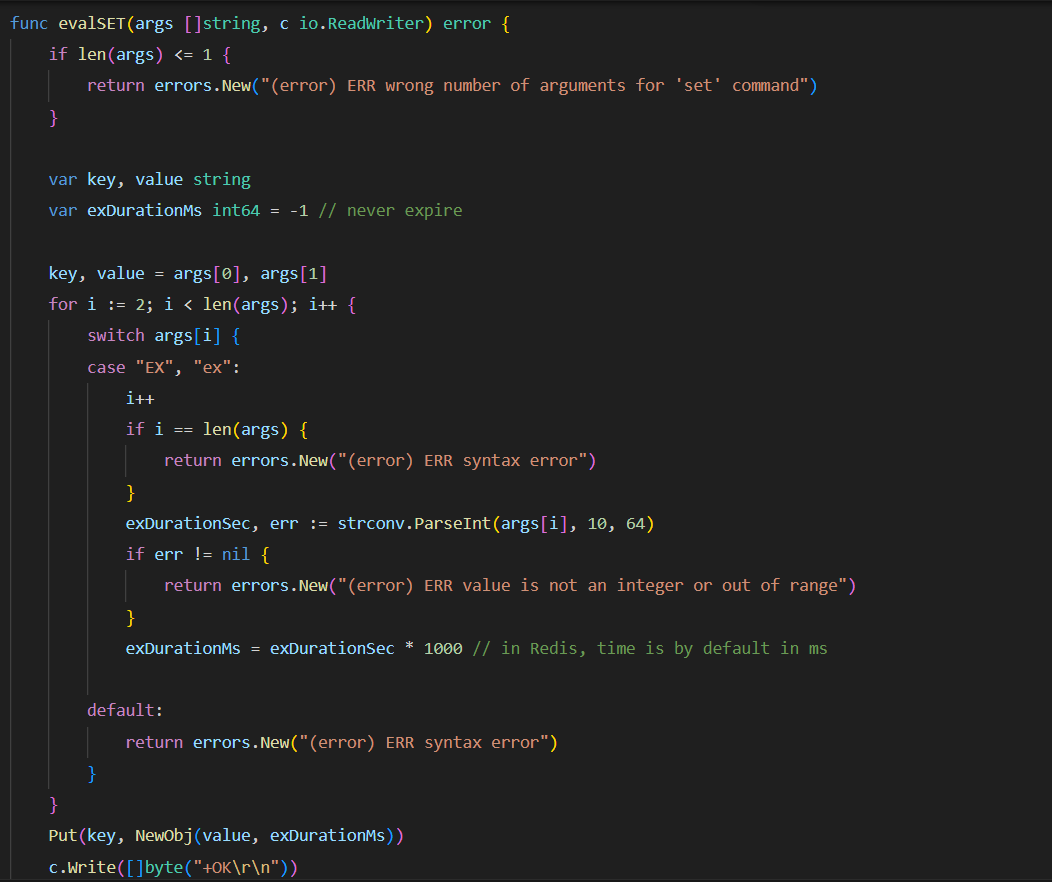 JavinChutani's tweet photo. Implemented the GET, SET, TTL commands in my Redis Implementation... these were kinda simpler than I thought, and easier than previous sections. https://t.co/0CAFi9QRlU