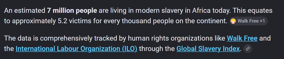 the_matt's tweet photo. @rawsalerts Are they going to charge themselves since, ya know, their own people sold them?

lmfao

How about the 7 million people who are slaves in Africa... today? https://t.co/qBNPX2y5cX