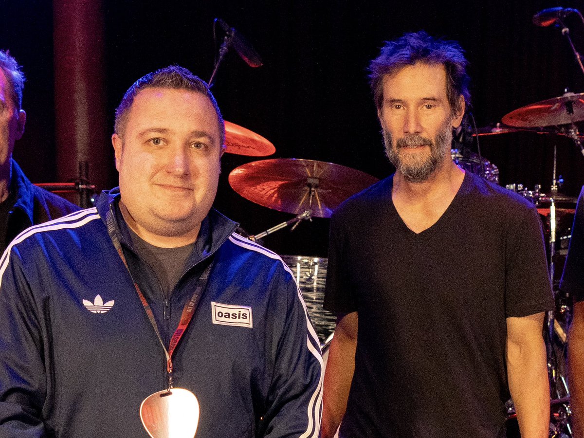 paddyspants's tweet photo. Hanging out with Keanu Reeves and his band Dogstar this time last week https://t.co/bxZvo0kFcn