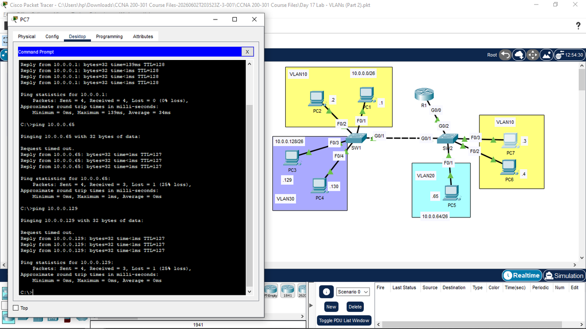 kj0sh_'s tweet photo. Day 17 of taking Jeremy's IT Lab CCNA course. https://t.co/VzmU2vT64d