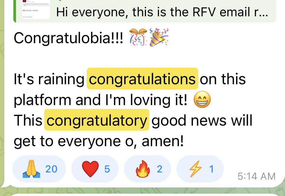 Olufemiloye's tweet photo. Lots of good news of PR approvals in our OJC DIY community over the past few weeks

Congratulations to everyone who has received their approval.

With IRCC being increasingly thorough in its assessment of applications, every approval is truly worth celebrating.

A big well done to all applicants for your dedication, patience, and hard work throughout the process. Your success is well deserved.

For everyone still waiting for their good news, we’re rooting for you and hoping your approval arrives soon.
