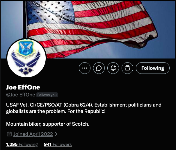JayJosephVet's tweet photo. A USAF Veteran is looking to build their foundation and connect with more friends:

@Joe_EffOne 

If you're willing to lend a listening ear or share experiences your support could mean the world Let's come together and make a difference  in their journey! https://t.co/kZc5XmgesK