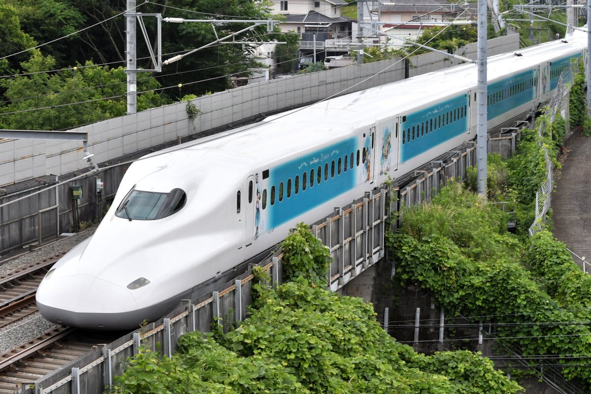 negatarail's tweet photo. 2026.06.20　(昨日です😁)
Sparkling Dreams Shinkansen
G47編成
新富士～三島
8:55　上りました。 https://t.co/ruQvtalwgA