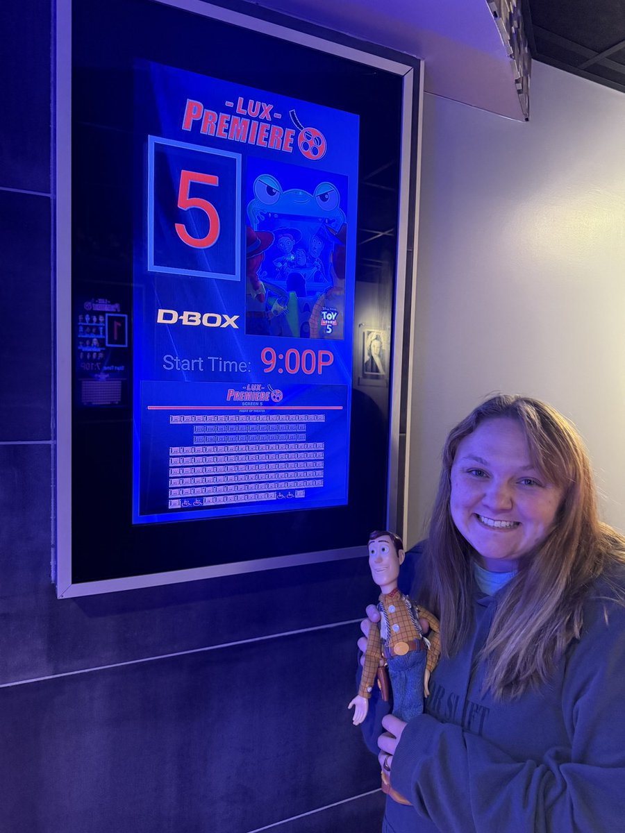 ahelms_'s tweet photo. Took my childhood (early 2000’s) Woody toy to see the new @toystory last night 🥹🥹🥹  Somewhere between then &amp; now, I became Andy’s mom 😭🥹 10/10 movie, I love it! 

@taylorswift13 @taylornation13 @Pixar @Disney @tomhanks @ofctimallen https://t.co/QxibL28twz