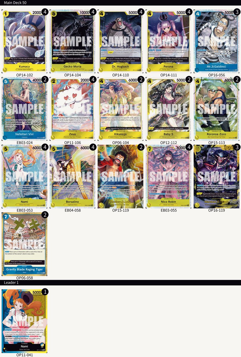 Not__Beamer's tweet photo. Made day 2 at the holy city of Peoria with BY Nami, matchups and deck list below. https://t.co/0rh5wPkq7l