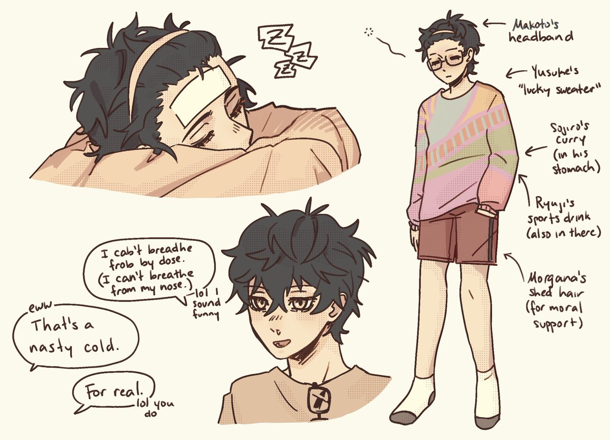 kdjsyjhs's tweet photo. sick day.. ann brought her notes and futaba was in his room all day playing games with him. haru has been downstairs helping sojiro in his place https://t.co/1SsZW607vW