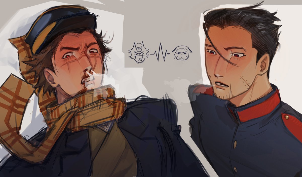 hmmkyuu's tweet photo. Sugimoto + Ogata that i put to much effort into💭 https://t.co/N8VPgNDKNI