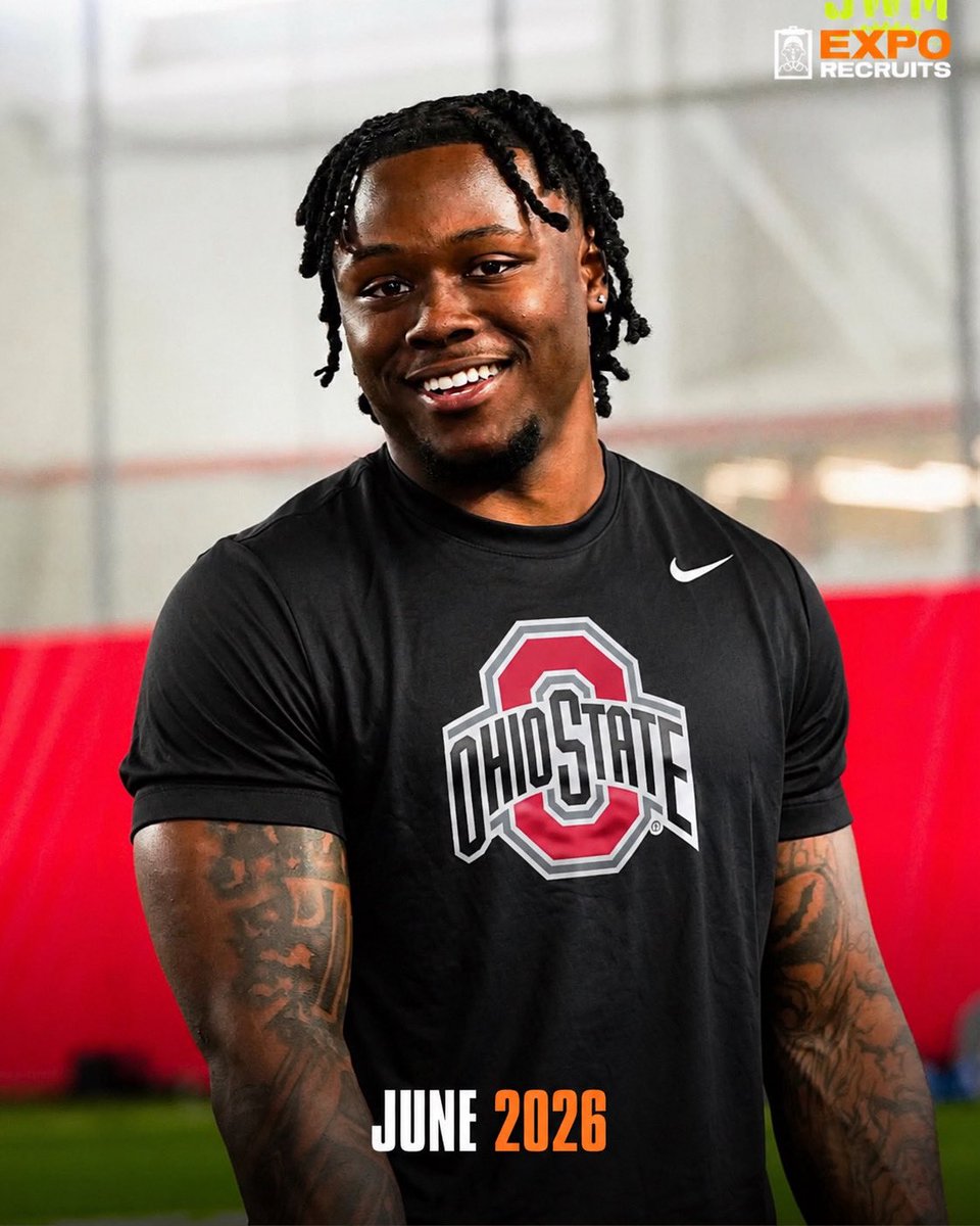 ExpoRecruits's tweet photo. Legend Bey’s transformation just 6 months after arriving at Ohio State is INSANE 😳

The former 5-star prospect has packed on serious muscle and looks like a completely different athlete heading into the season. 

That college weight room is DIFFERENT 💪 https://t.co/rs4Cwd0x9s