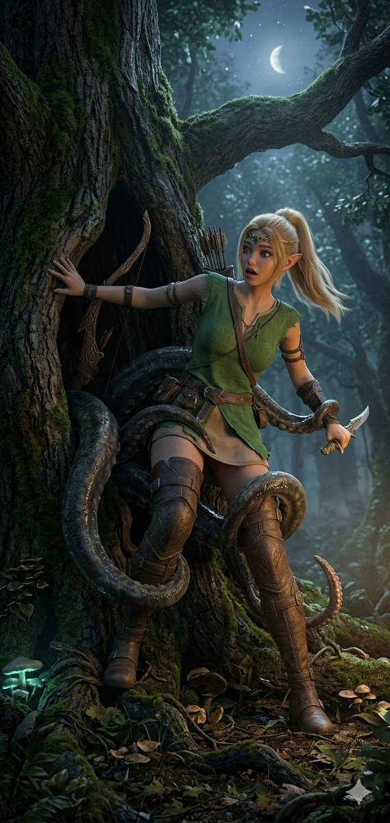 RLover387's tweet photo. Elf Archer Forest Peril [OC]

#Ryona #ElfGirl #ryona #リョナ #Elf #Tentacles #Mimic #Restrained #HeroineInTrouble https://t.co/4e2WdlS0JS