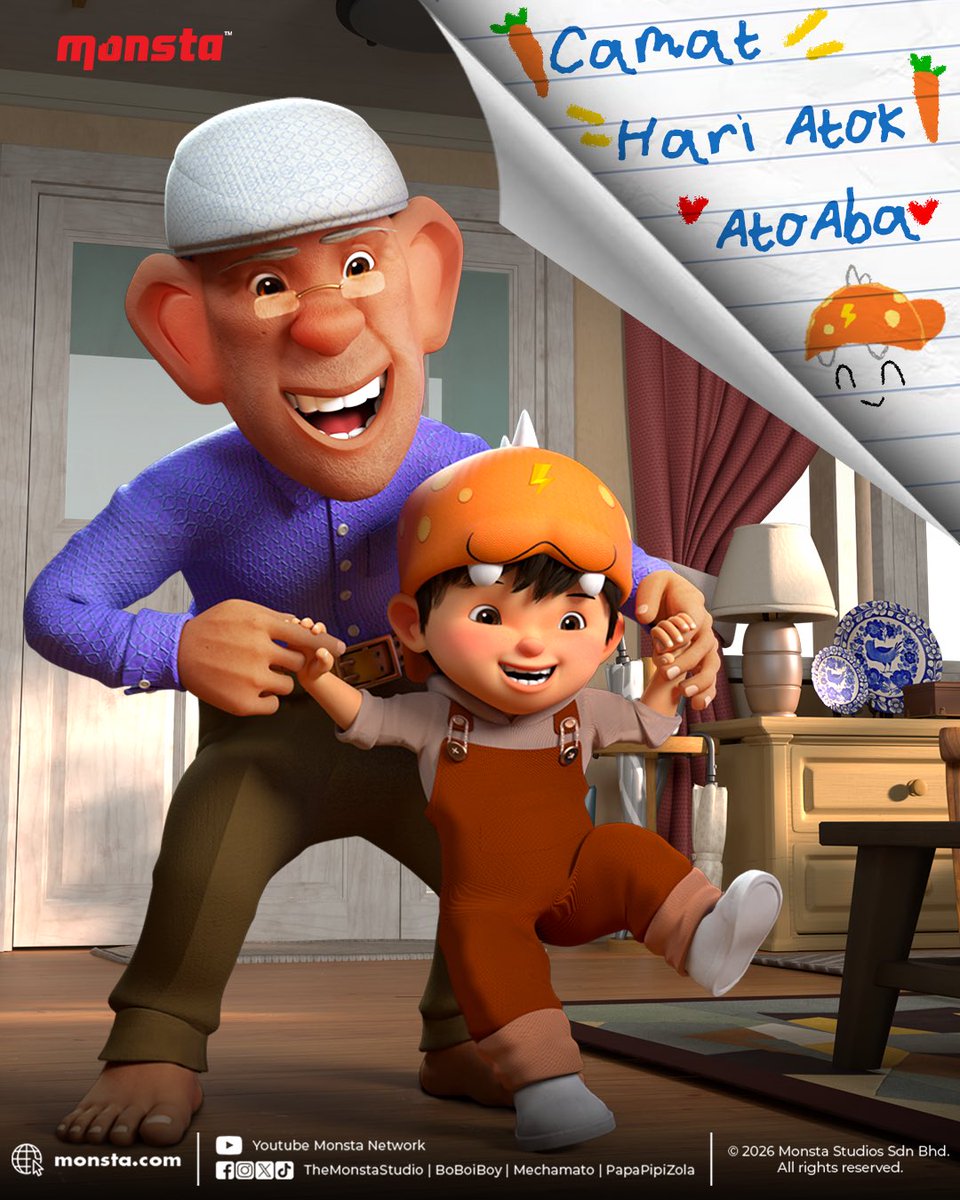 BoBoiBoy's tweet photo. Terima kasih buat semua figura bapa yang setia di sisi…

Selamat Hari Bapa 🫶 https://t.co/9WOSnoAo2g