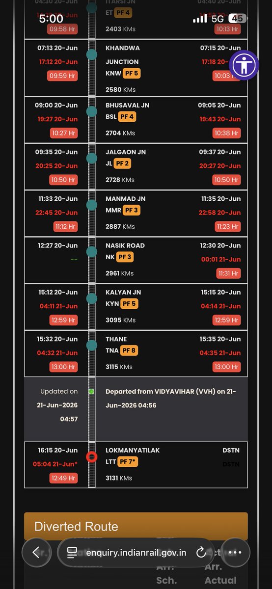 RAmit2609's tweet photo. @RailwaySeva @BhusavalDivn Thank you for this memorable journey @AshwiniVaishnaw  @narendramodi @indianrailway__ @Indianrlyinfo https://t.co/CuzFitPOBy