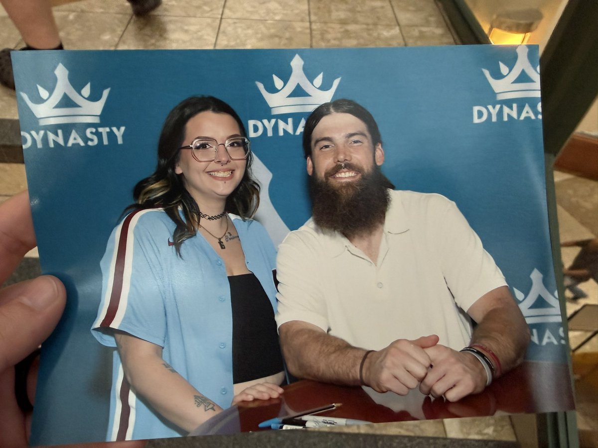dearramandaa's tweet photo. honestly one of the greatest moments of my life. anyone who knows me knows how much this meant to me. forever my favorite baseball player🩵 oh and i showed him my tattoo, his face was priceless and he fist bumped me. core memory unlocked, bucket list checked off @brandon_marsh22 https://t.co/E8srqimbaj