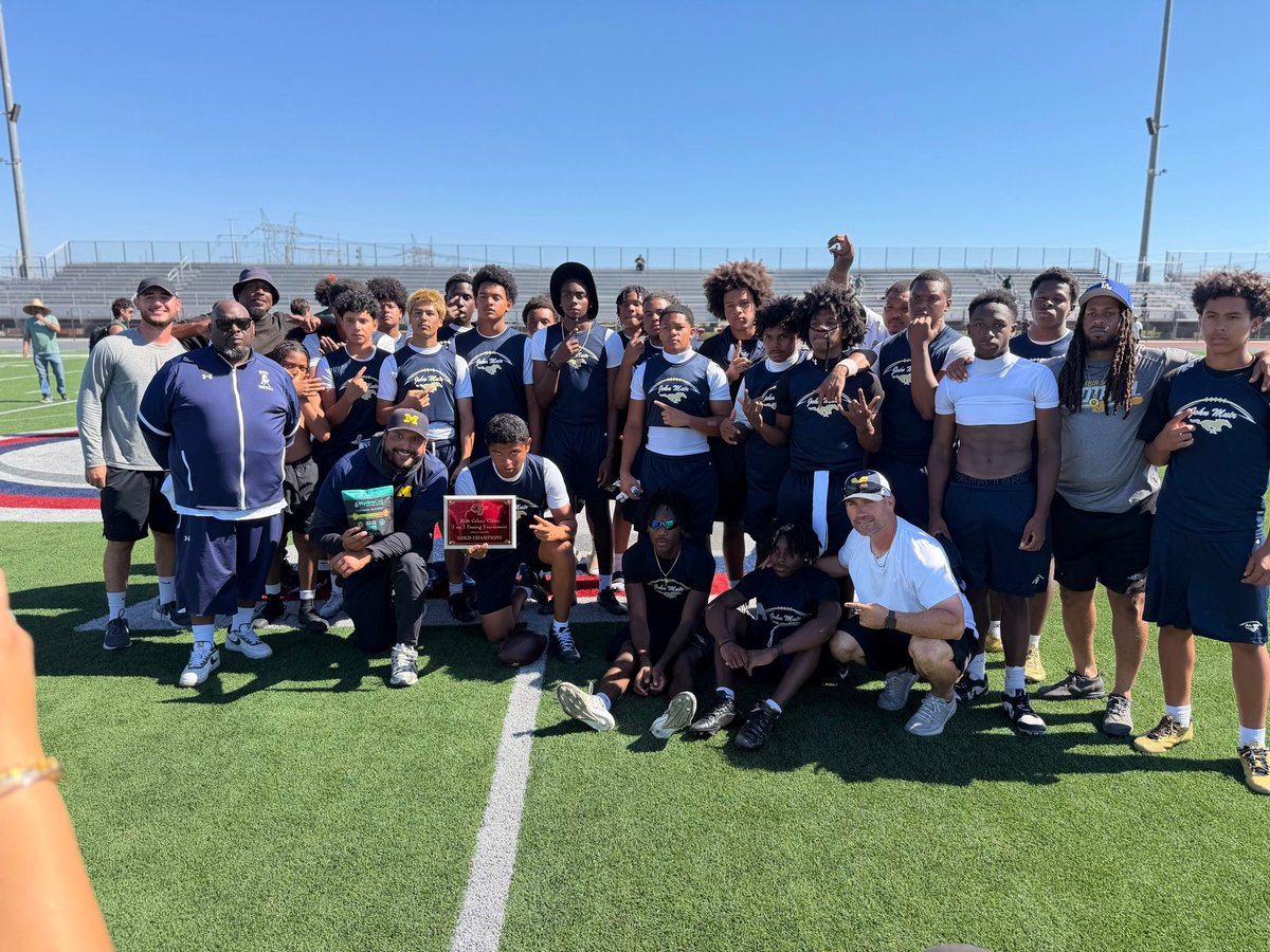 tspeterson40's tweet photo. Muir beat Bonita in 5 OTs to win the Colony Classic @MustangsMediaTV @MuirFootball @TheMatt_V @ColonyTitans_FB @BOHIFootball https://t.co/aJawhVUHMB