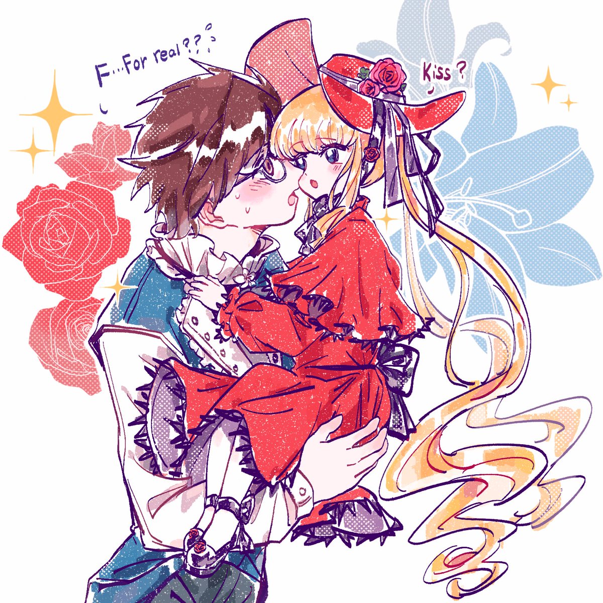 RubyWubby's tweet photo. I want to repost some of my older fanart that's similar to my current art style…I hope ppl will like these two pieces too cuz I also put a lot of effort into them 😭
#rozenmaiden #ローゼンメイデン #真紅 #桜田ジュン https://t.co/j8LQsiDjnQ