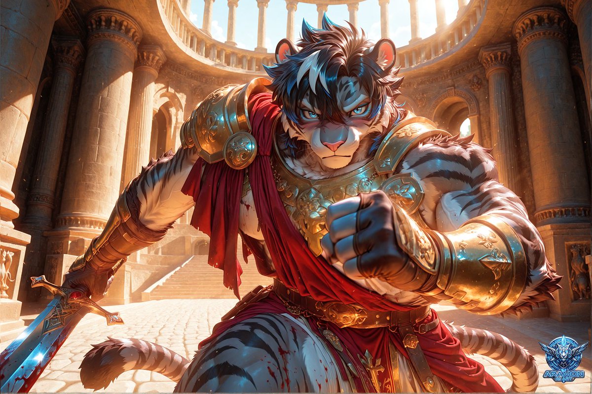 Aramonplayfps's tweet photo. "MY Brother Lacore is asking for reinforcements, i shall help him!"
"Are you not entertained?!"
#OCgladiatorchallange
Thanks @X0_Kane_0X for the invite ^^
@milesprower87 @VillainousVixn @SoFurryAI @YanLanyArt @Ashmar88450 I NEED YOUR HELP! https://t.co/D7NOBqENKs