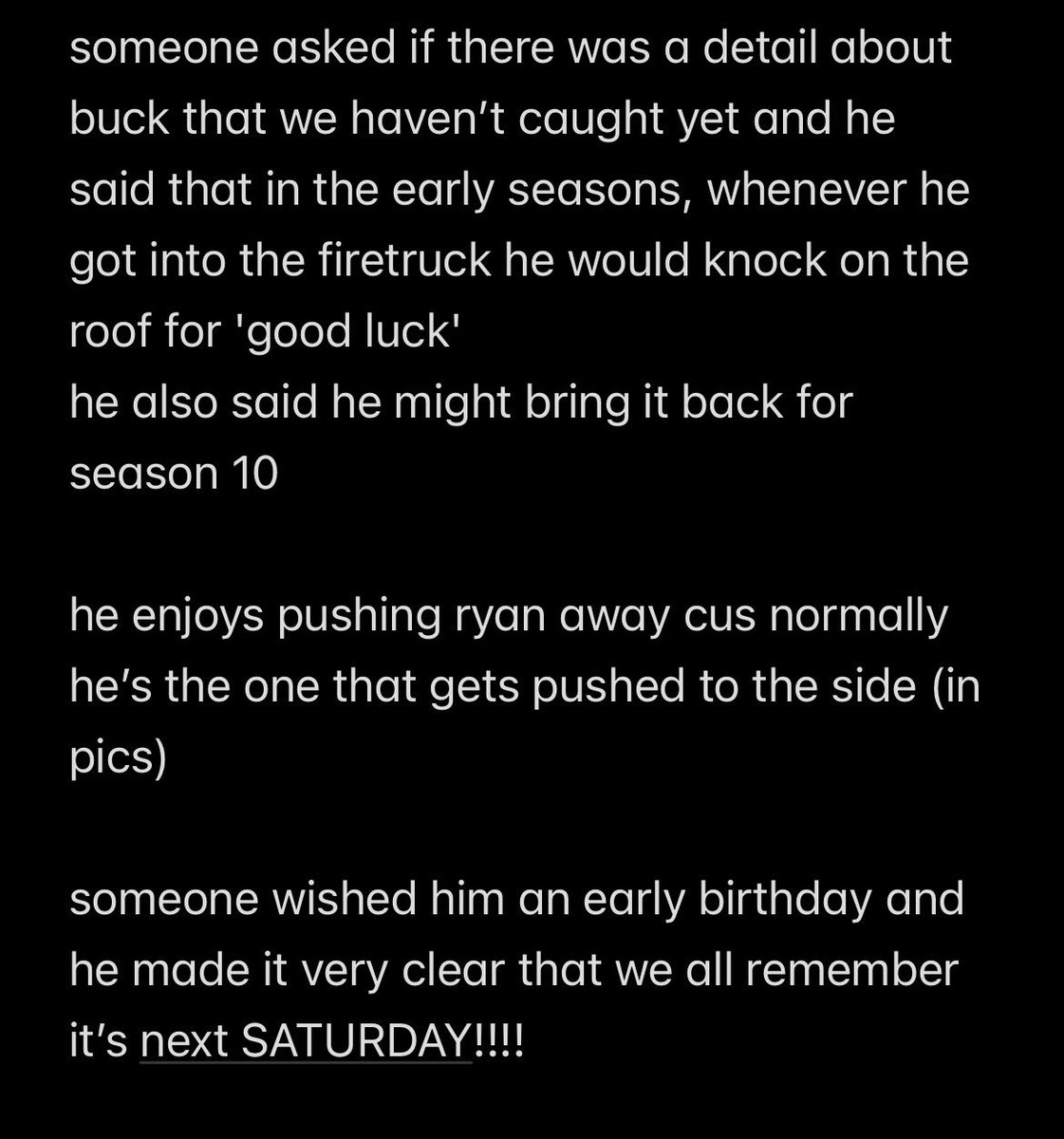 imgonnagetubuck's tweet photo. okay here’s everything else i still remembered from the oliver m&amp;g https://t.co/CbMcG1PQLe
