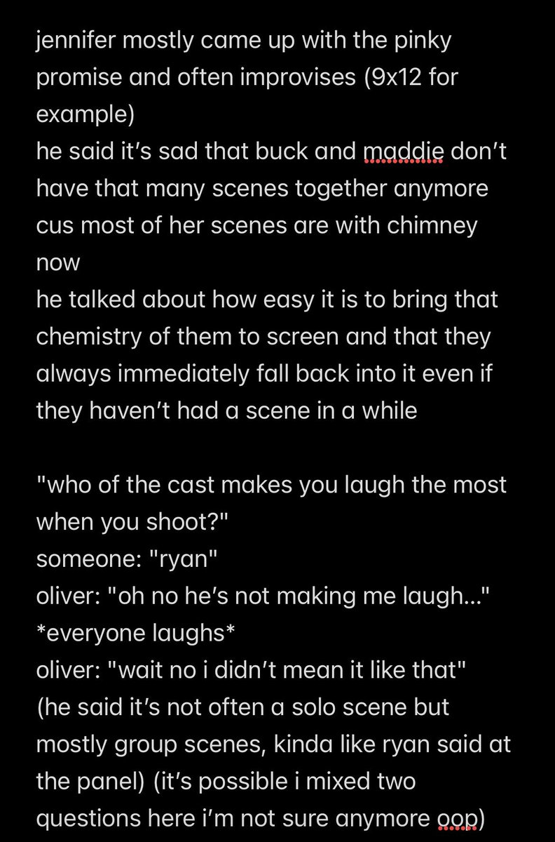 imgonnagetubuck's tweet photo. okay here’s everything else i still remembered from the oliver m&amp;g https://t.co/CbMcG1PQLe
