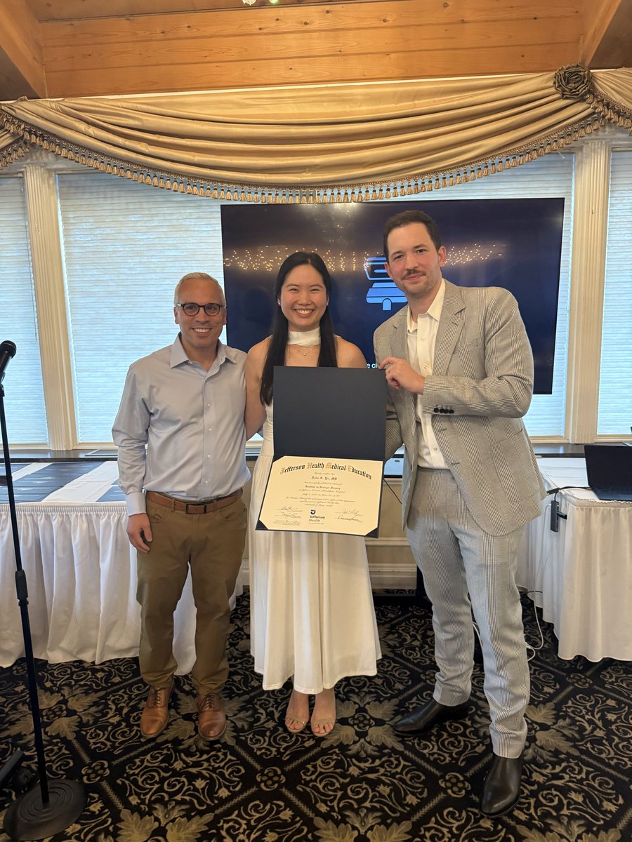 EinsteinUrology's tweet photo. Yesterday marked a major milestone for our graduating Chief Residents, Dr. Zafar Dalimov, Dr. @juliaspyu, and Dr. Ahmed Abdalla, as well as Reconstructive Urology Fellow Dr. @TejJDesai  

Their leadership, mentorship, and dedication have made such a lasting impact on our residents, patients, and program. As they pass the baton to the next chief class, we are so proud to celebrate all they have accomplished and for what’s ahead.

We know they will continue to make @EinsteinUrology proud in their next chapters! 🎓⚕��