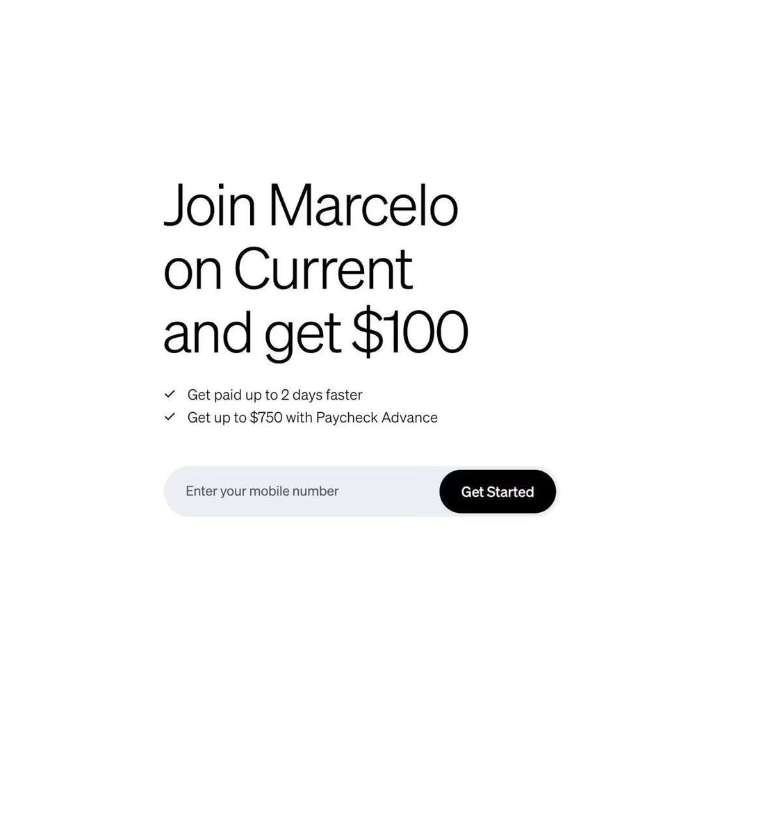 MarceloMayol's tweet photo. Current $100.00 Bonus
Here's a Fast and Easy way to make $100.00 from Current! 💵💵💵
Just use my Code or Link when signing up.
Code: MARCELOM171
https://t.co/nloCxvlRB6

#DreamLife #FinancialFreedom #PassiveIncome #Money #Wealth #Travel #RetireEarly #DebtFree #PuertoVallartaLiving