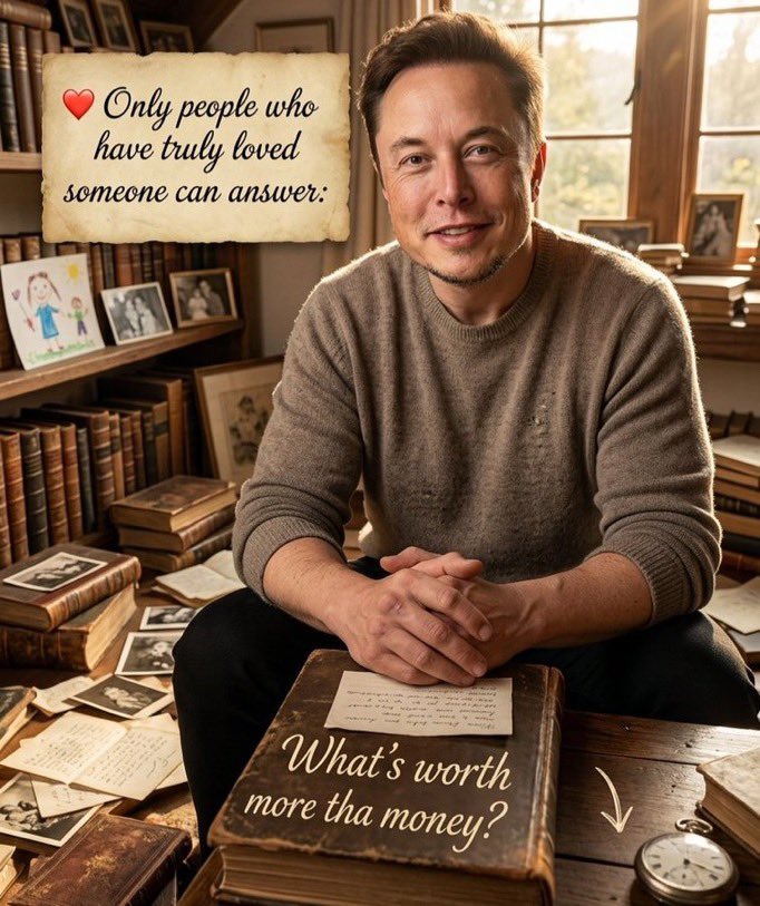 GodblessElonMk's tweet photo. 💔 Only people who have truly loved someone can answer:

What's worth more than money?
👇
  Follow me and answer directly to my inbox 
  Reward for Correct Answer https://t.co/KC96dpU7gf