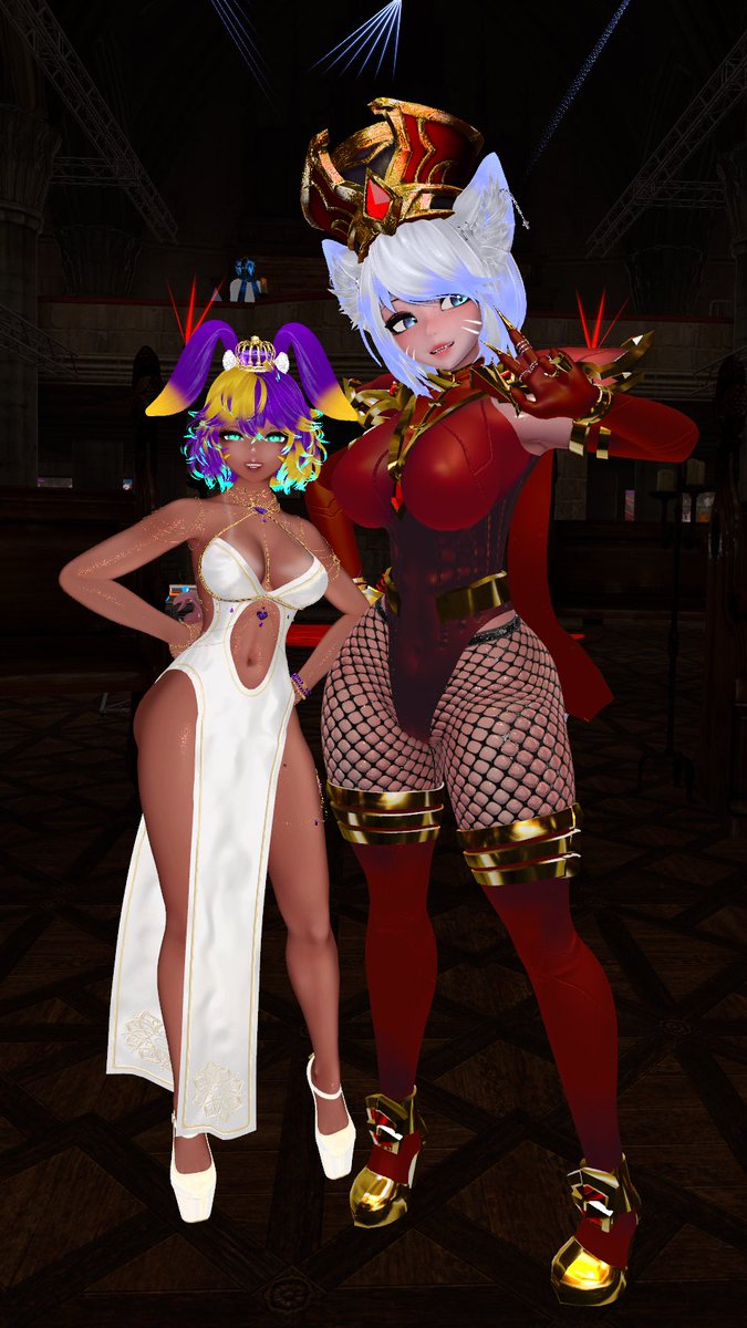 bunny_thundr's tweet photo. 2 Queens! A Bunny Queen and Meowstress Queen @Lichbait Last Night at my 2 Year Anniversary Event. Thank you everyone for your Love &amp; Support! https://t.co/YU8l2W7D8u